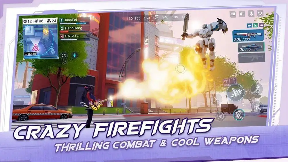 Screenshot of the Super Mecha Champions game