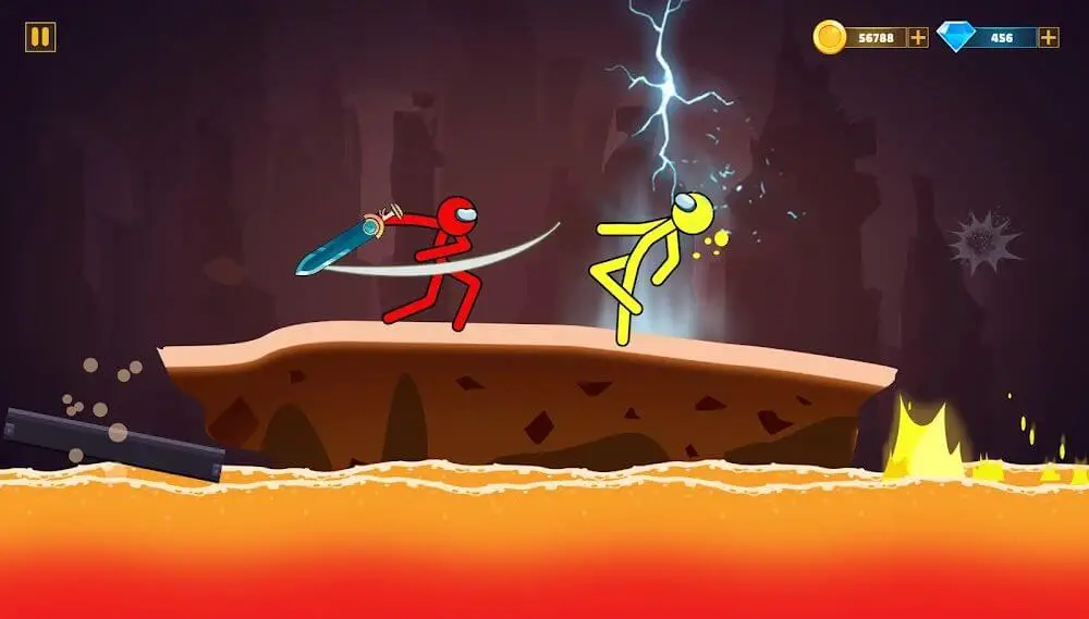 Screenshot of the Supreme Stickman Battle Games game