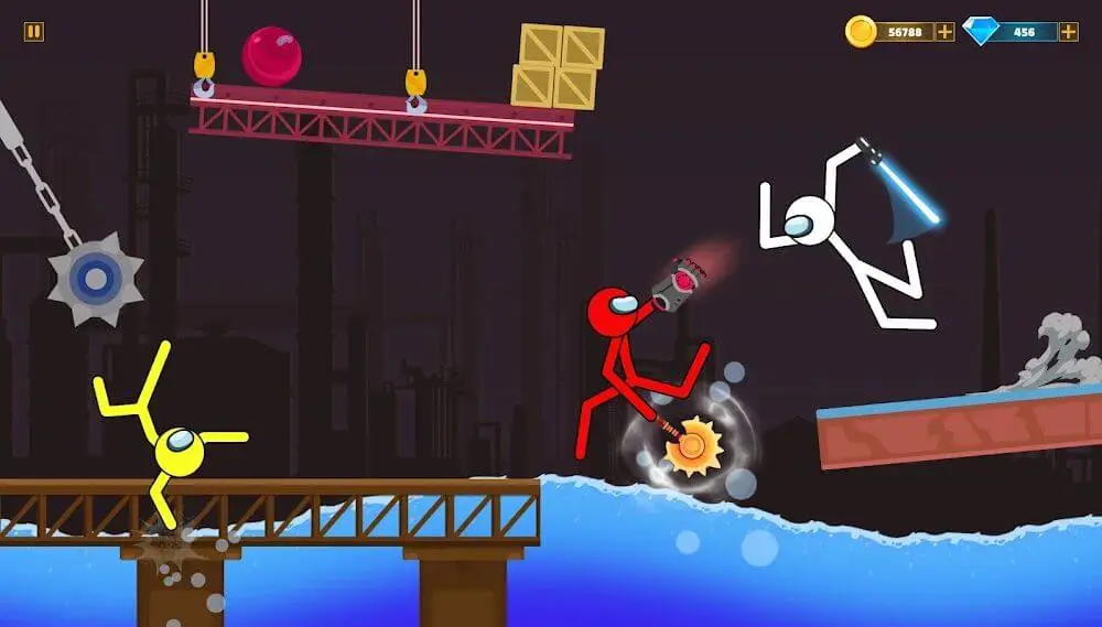 Screenshot of the Supreme Stickman Battle Games game