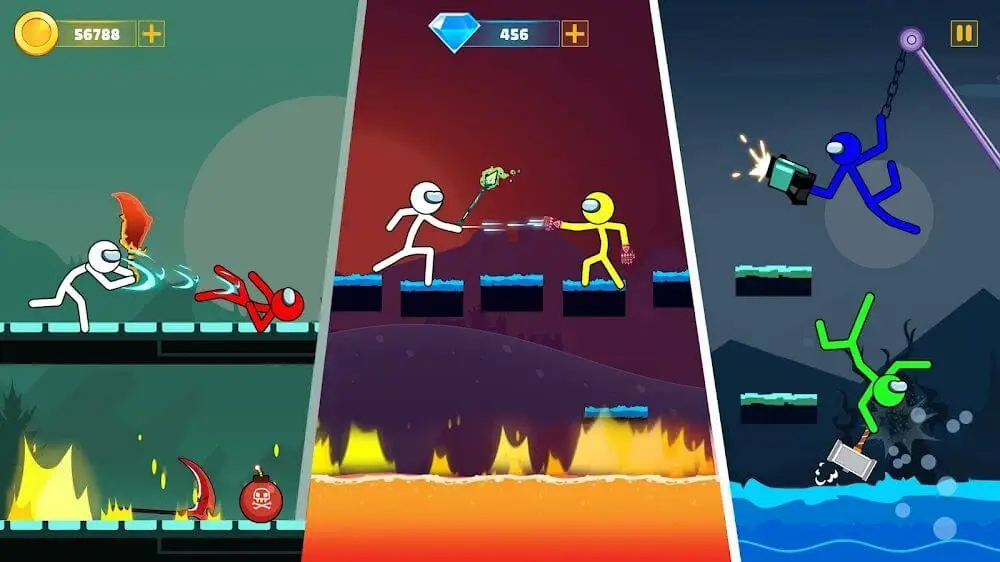 Screenshot of the Supreme Stickman Battle Games game