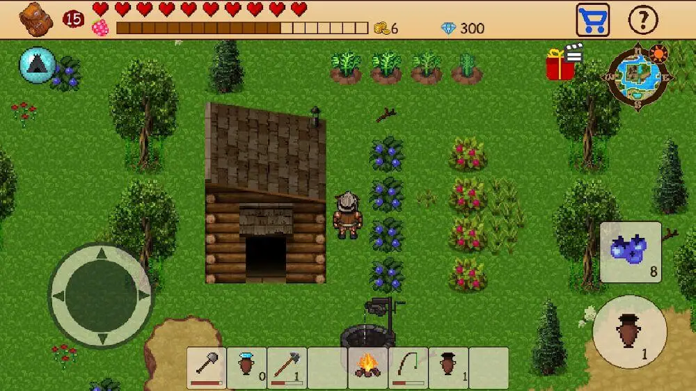 Screenshot of the Survival RPG: Open World Pixel game