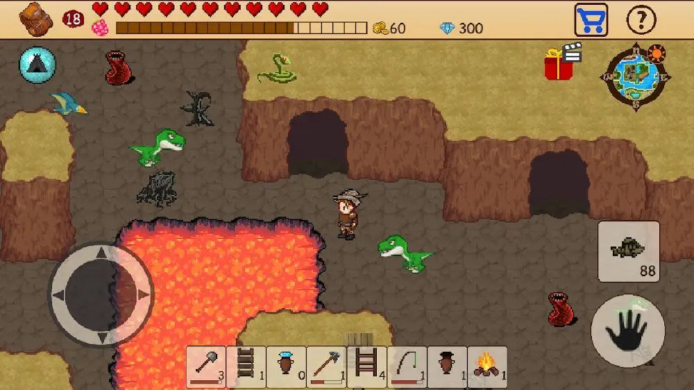 Screenshot of the Survival RPG: Open World Pixel game