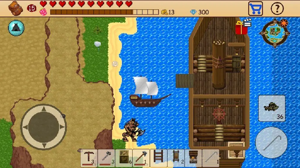 Screenshot of the Survival RPG: Open World Pixel game