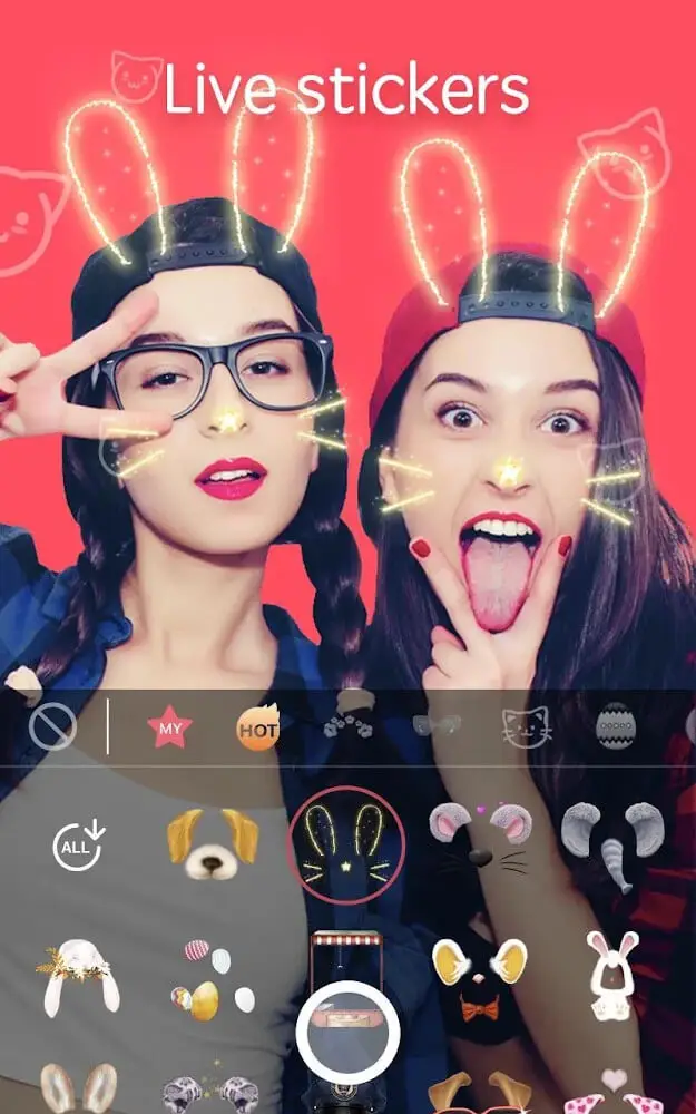Screenshot of the Sweet Camera Lite app