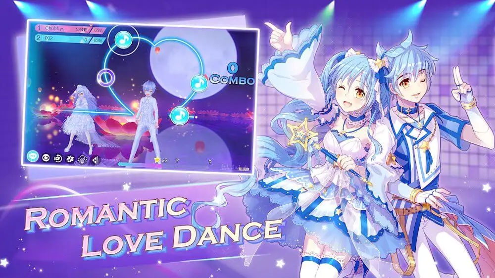Screenshot of the Sweet Dance game