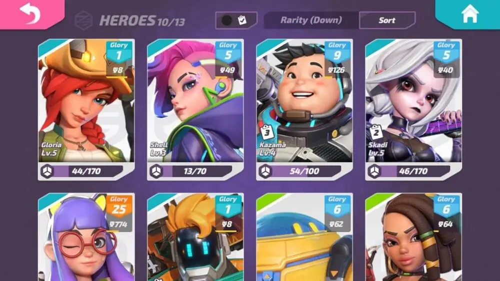 Screenshot of the T3 Arena game