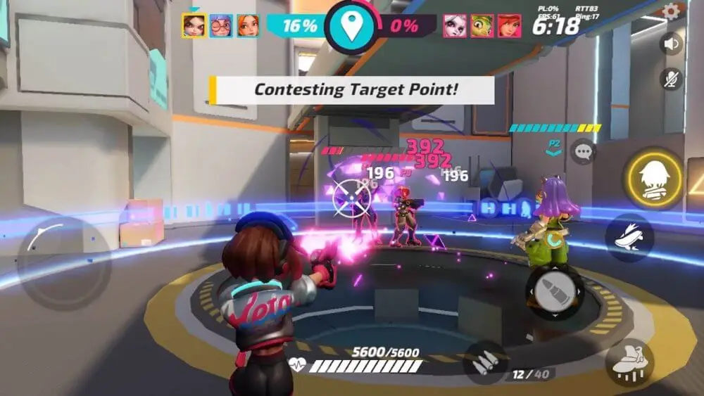 Screenshot of the T3 Arena game
