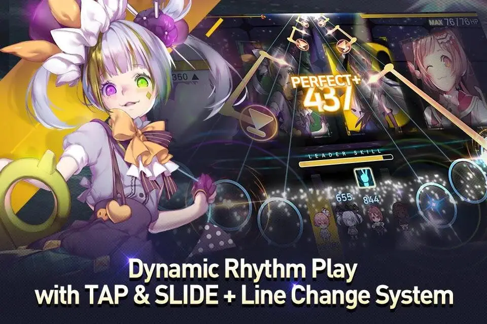 Screenshot of the TAPSONIC TOP game