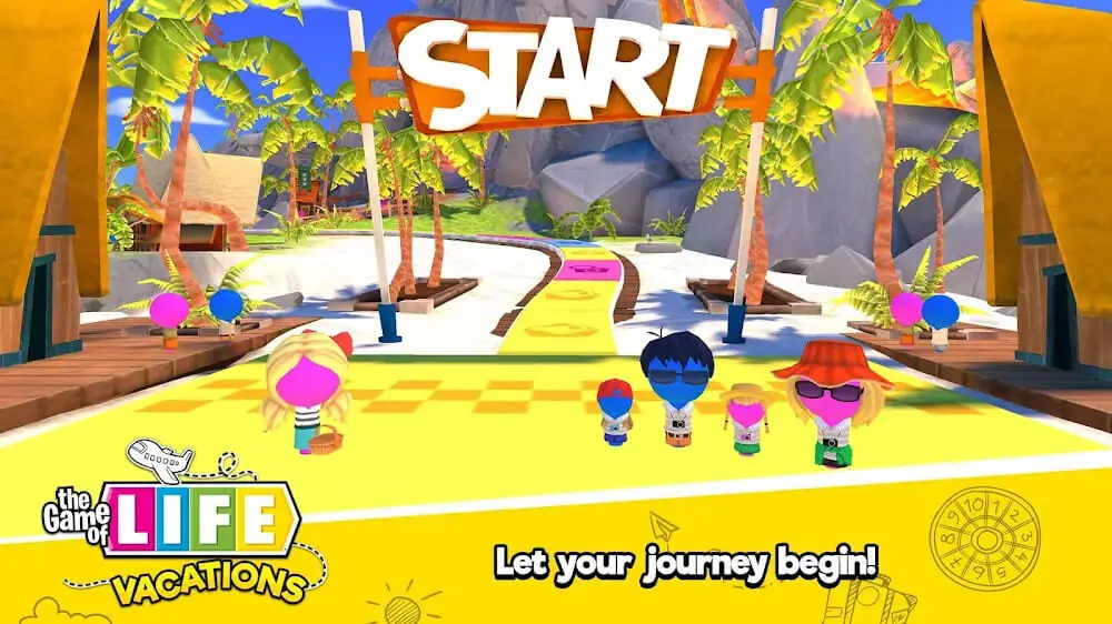Screenshot of the THE GAME OF LIFE Vacations game