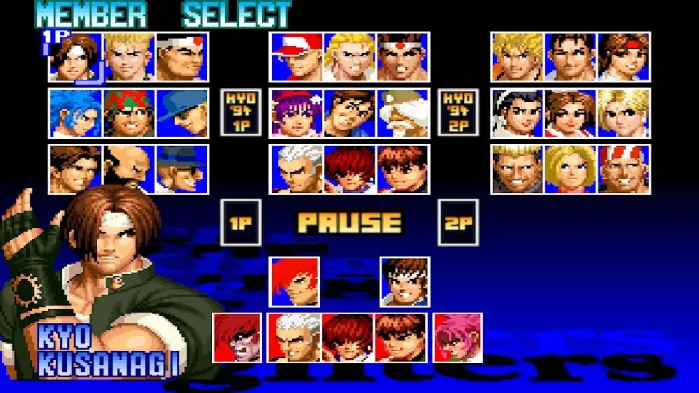 Screenshot of the THE KING OF FIGHTERS ’97 game