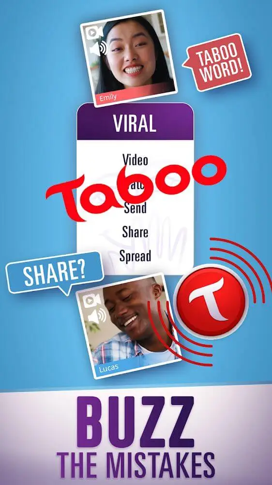 Screenshot of the Taboo app