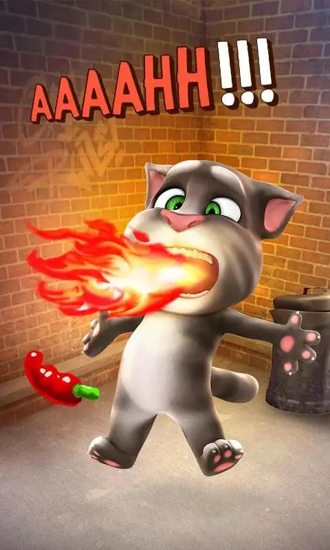Screenshot of the Talking Tom Cat app