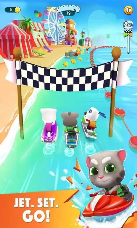 Screenshot of the Talking Tom Jetski 2 app