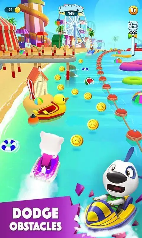 Screenshot of the Talking Tom Jetski 2 app