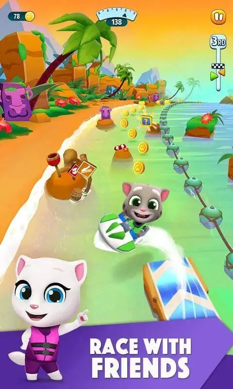 Screenshot of the Talking Tom Jetski 2 app
