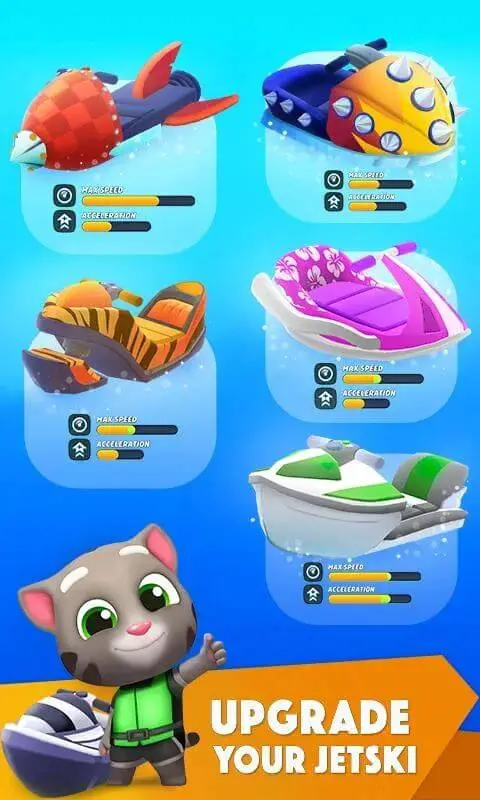 Screenshot of the Talking Tom Jetski 2 app