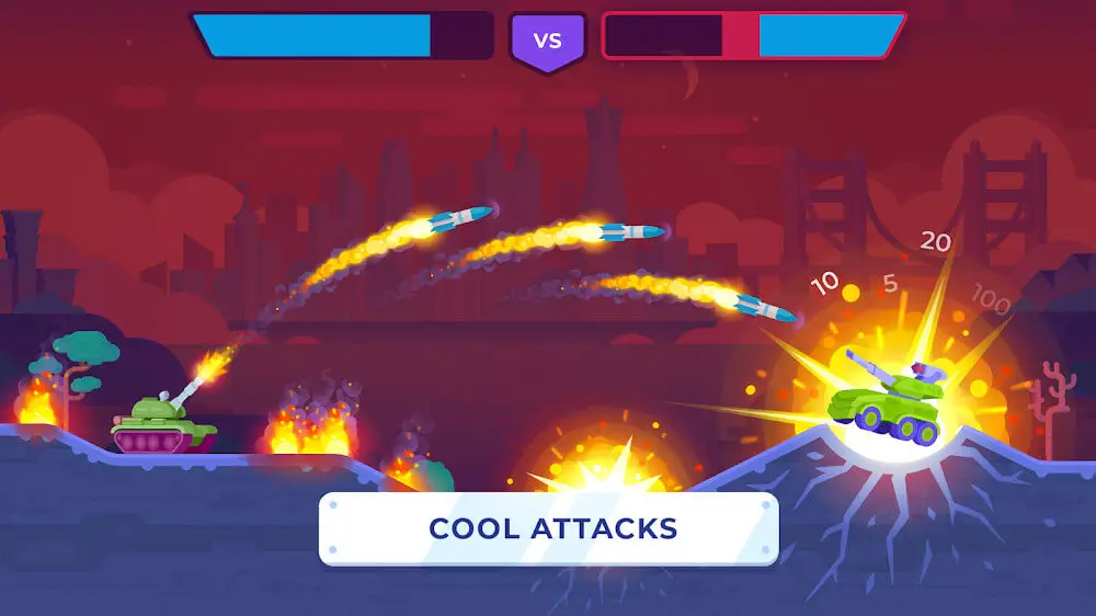 Screenshot of the Tank Stars 2 game