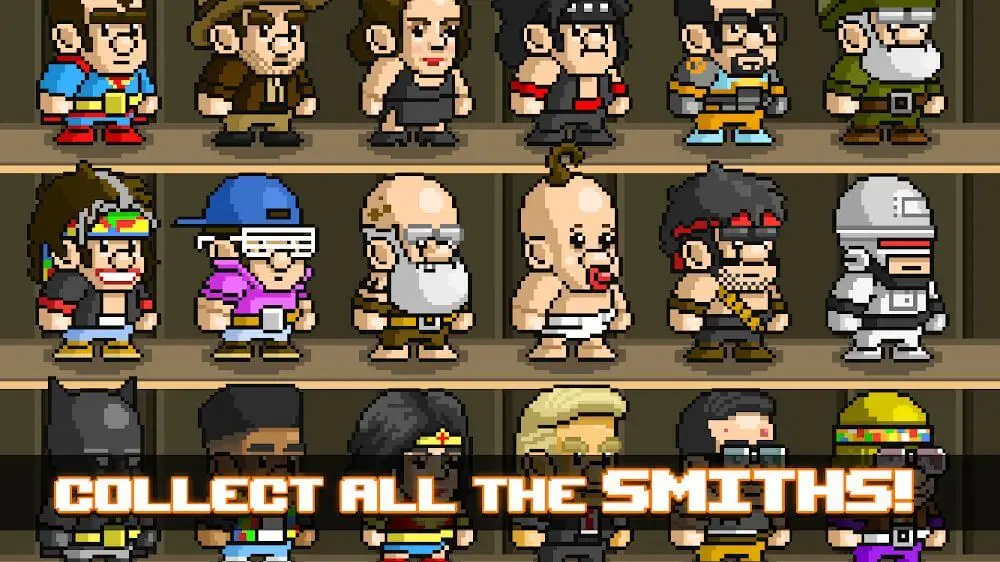 Screenshot of the Tap Smiths game