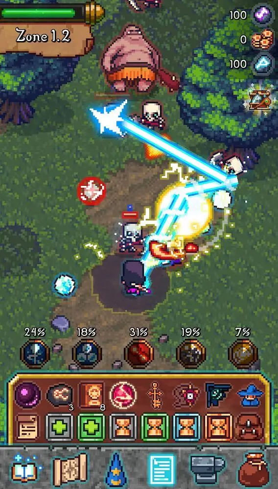 Screenshot of the Tap Wizard app