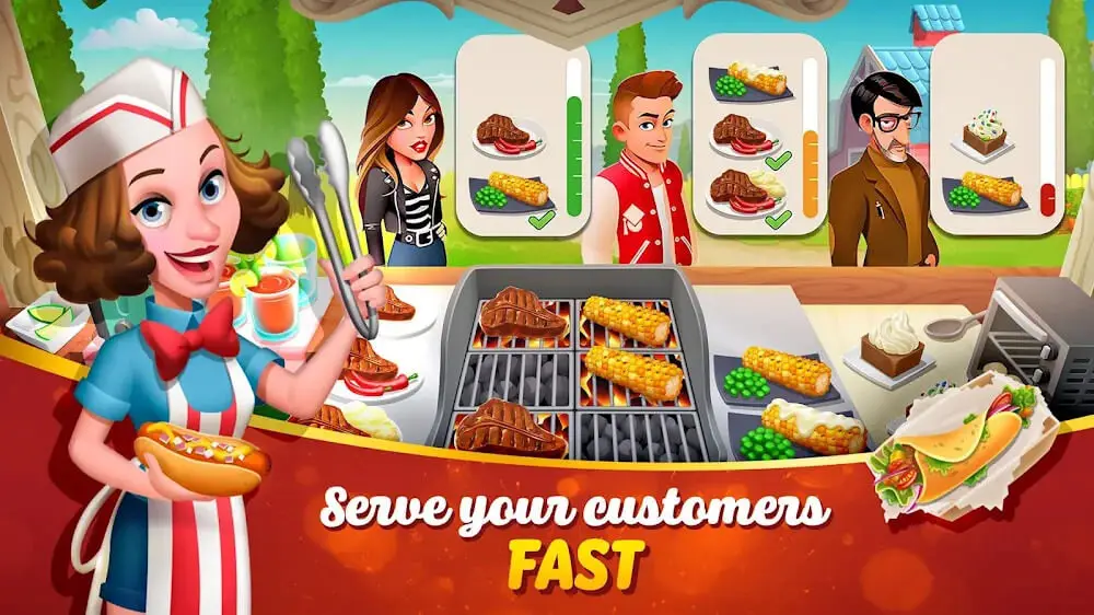 Screenshot of the Tasty Town game