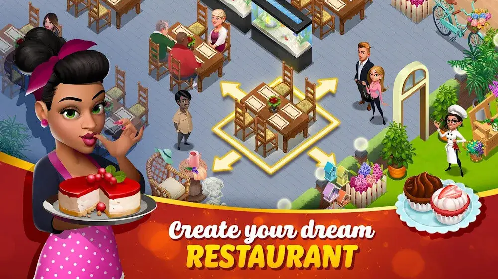 Screenshot of the Tasty Town game
