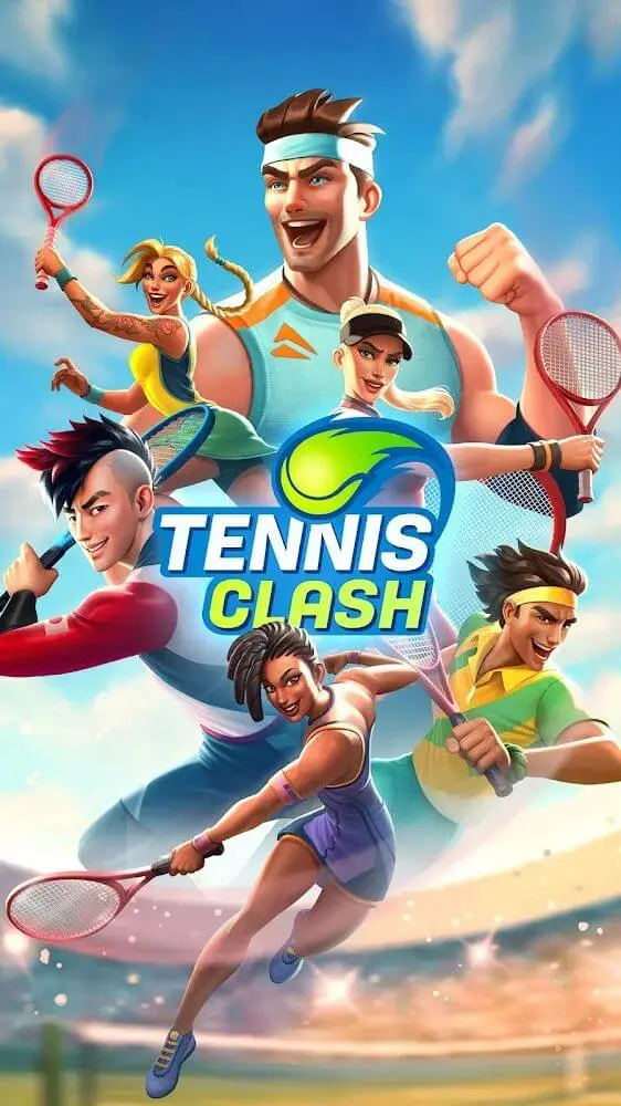 Screenshot of the Tennis Clash app