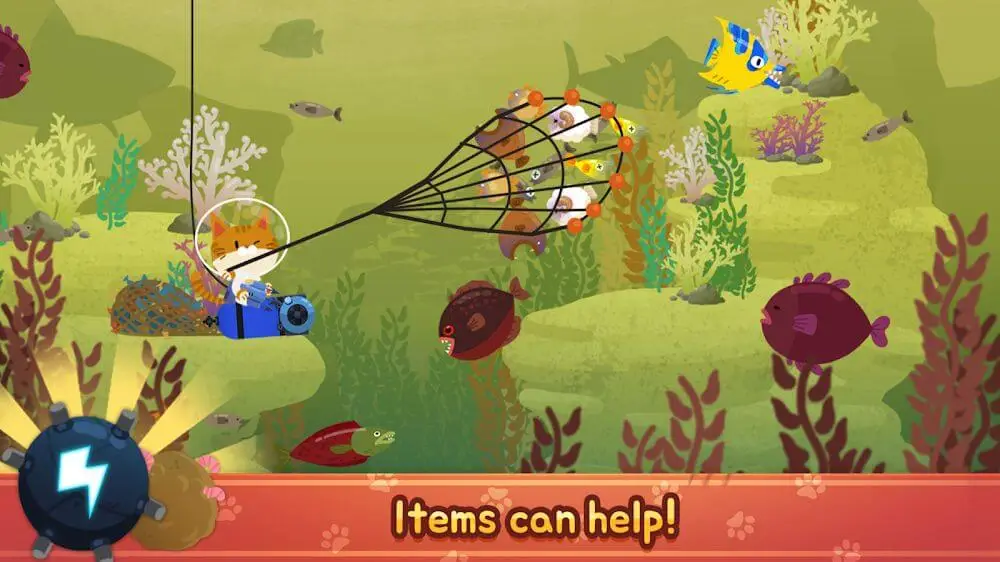 Screenshot of the The Fishercat game