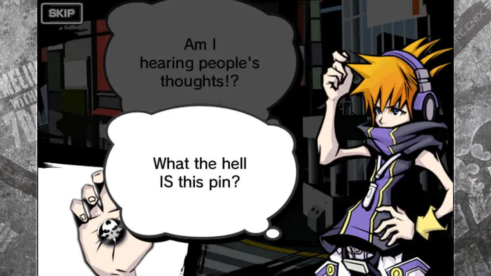 Screenshot of the The World Ends With You game