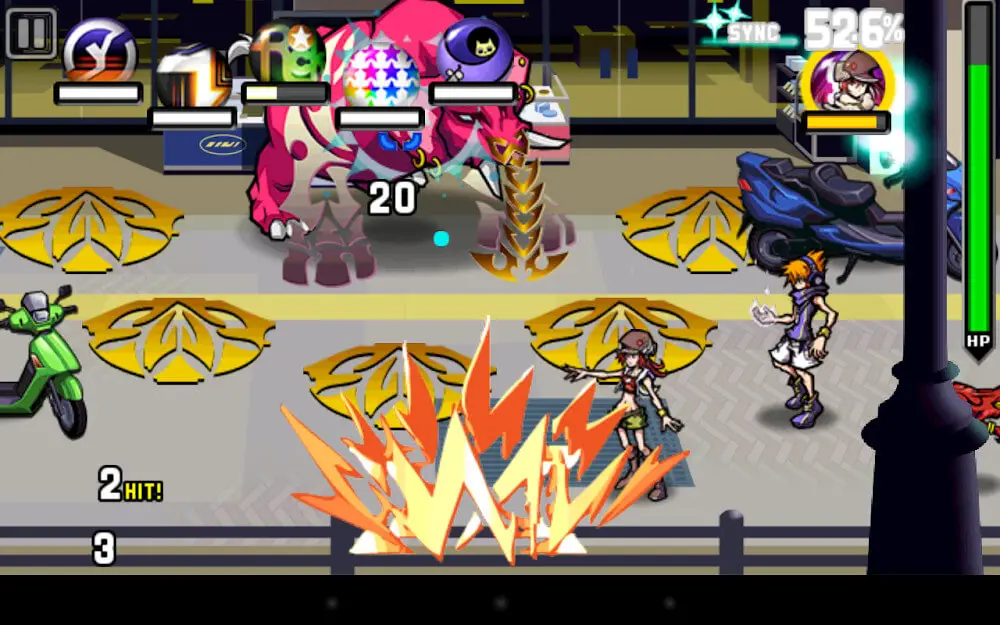 Screenshot of the The World Ends With You game