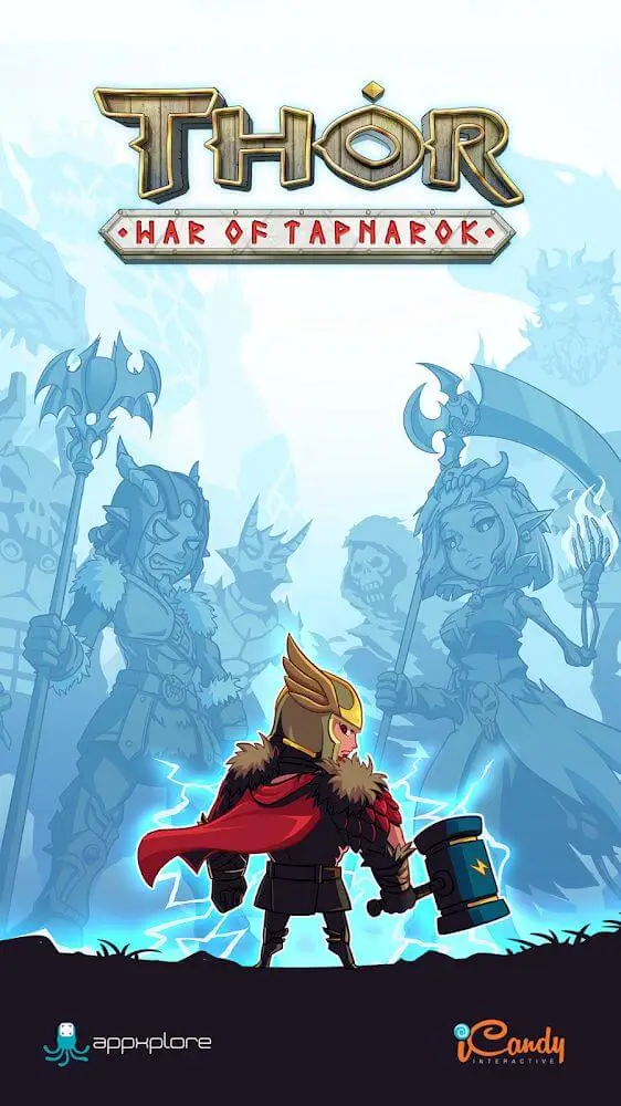 Screenshot of the Thor: War of Tapnarok app