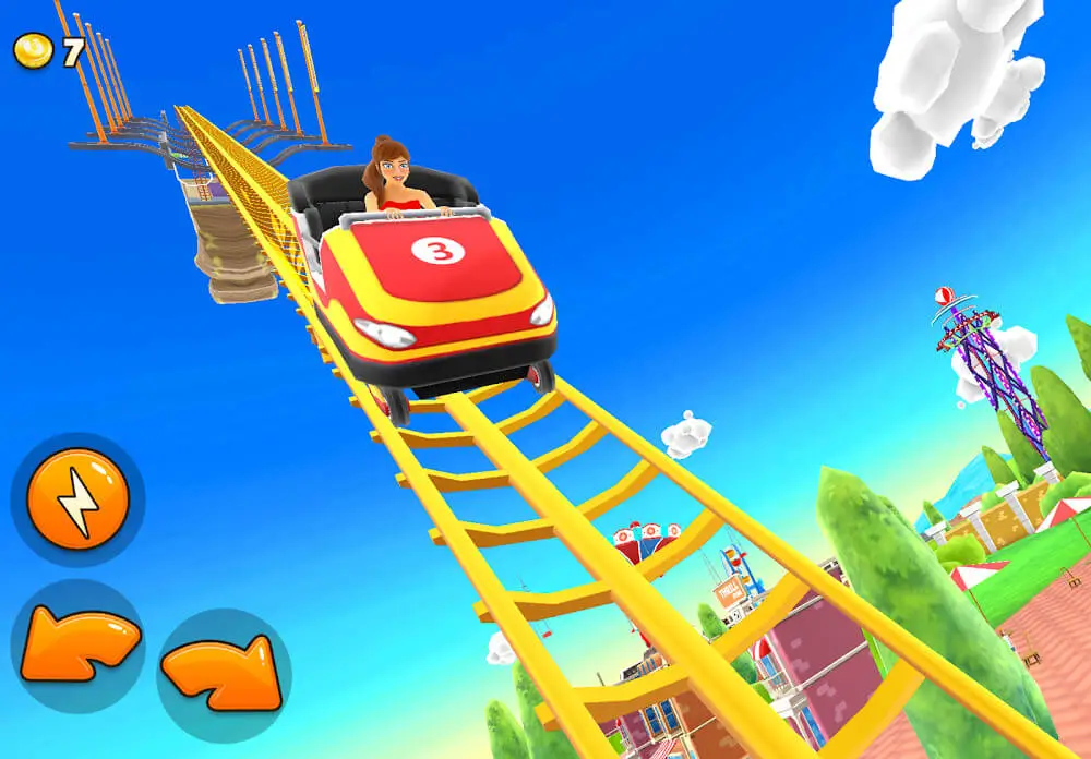 Screenshot of the Thrill Rush Theme Park game