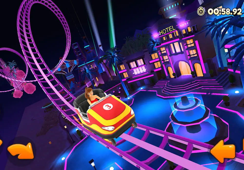Screenshot of the Thrill Rush Theme Park game