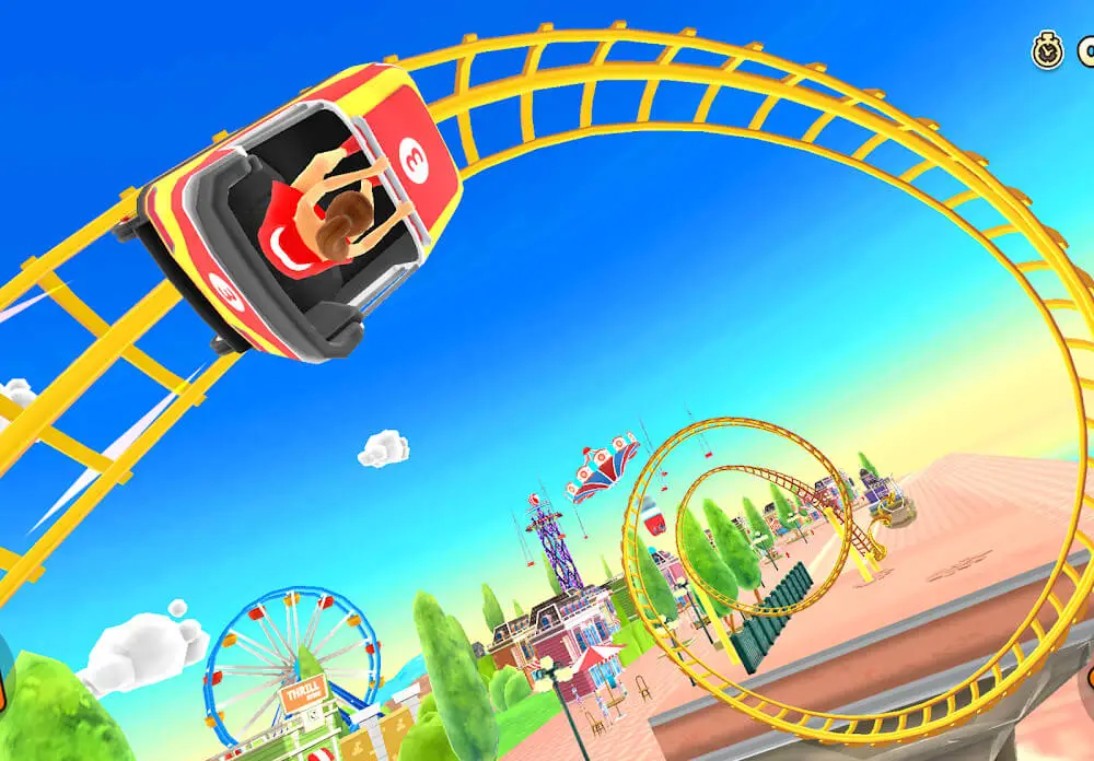 Screenshot of the Thrill Rush Theme Park game