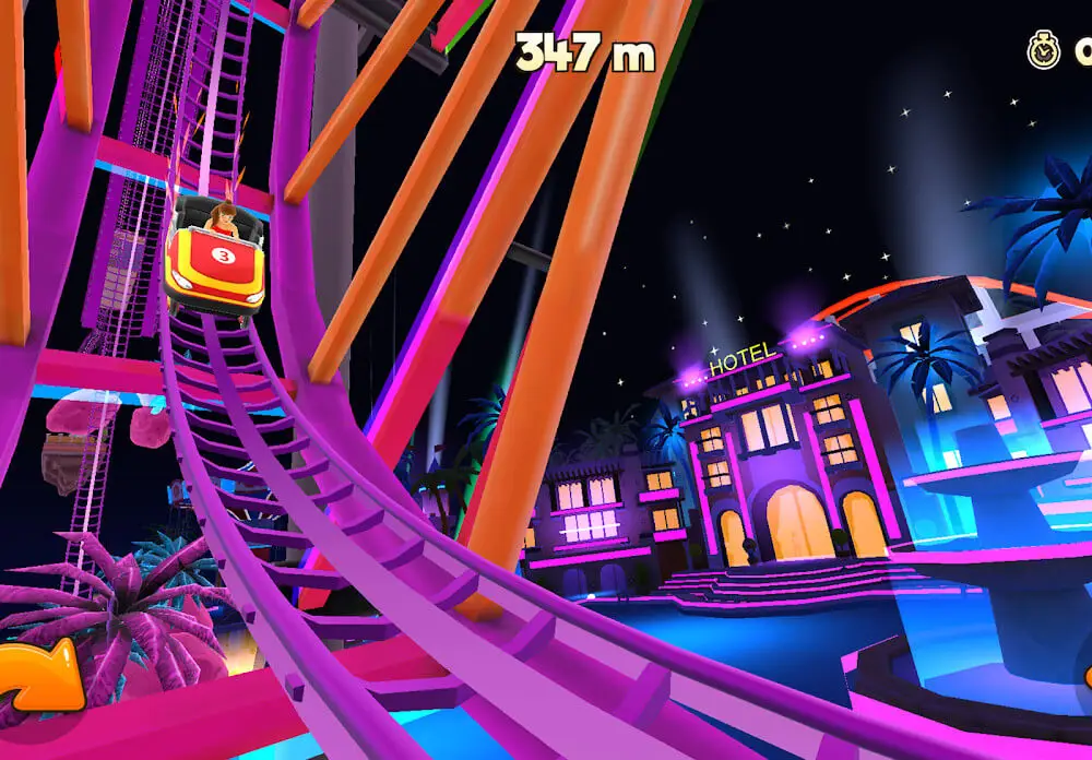 Screenshot of the Thrill Rush Theme Park game