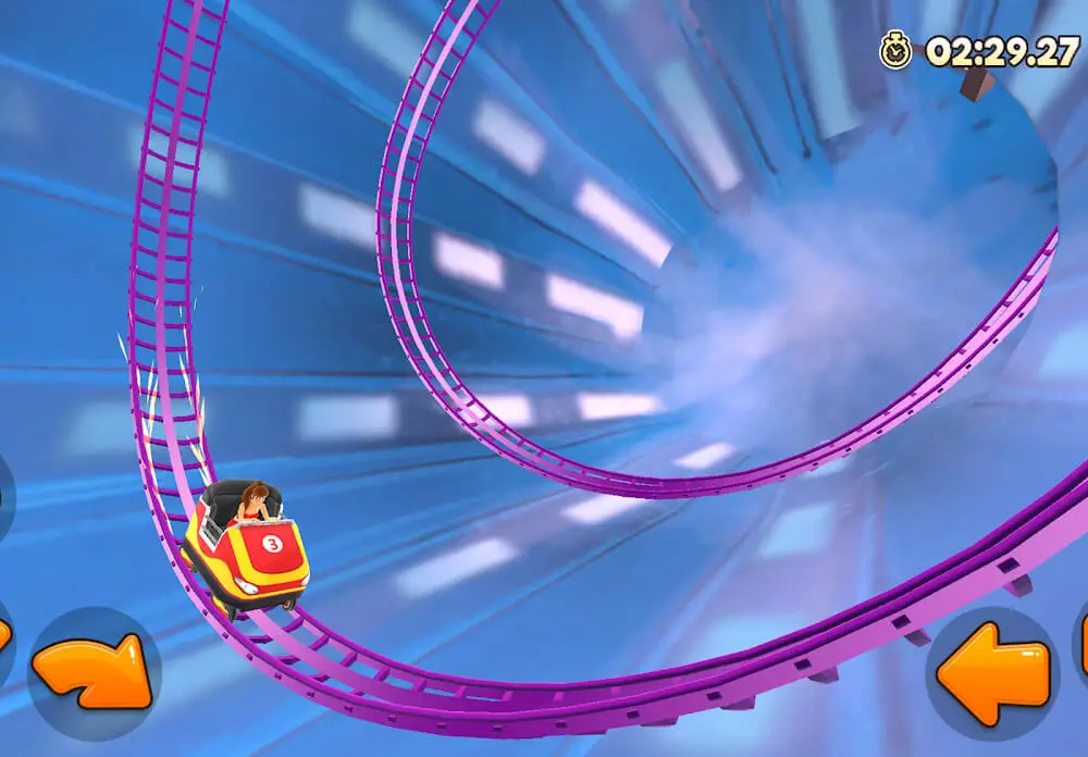 Screenshot of the Thrill Rush Theme Park game