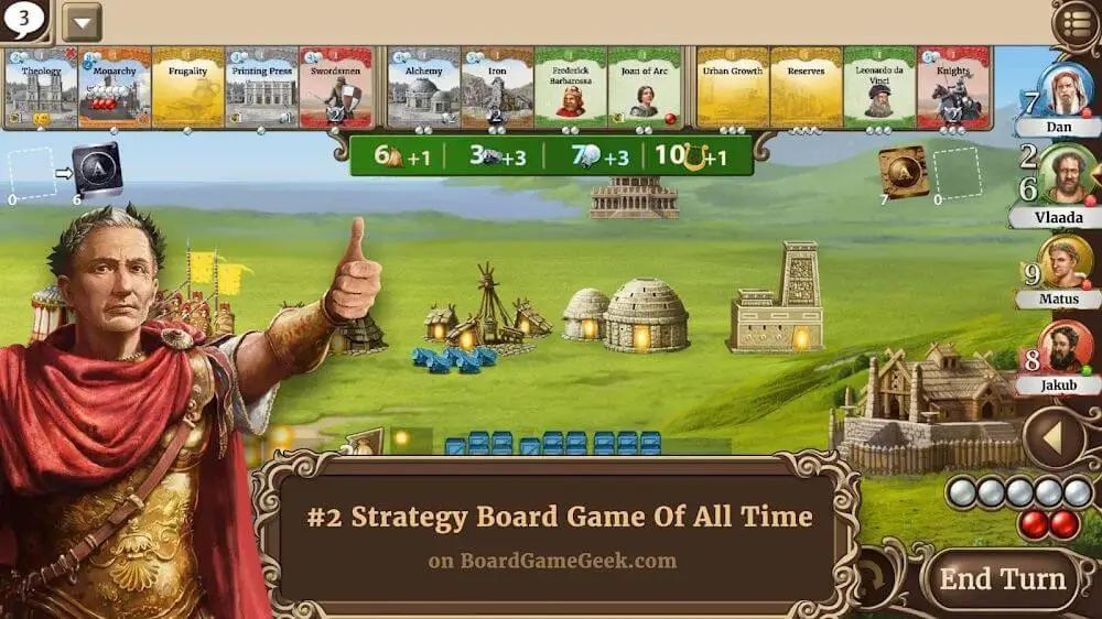 Screenshot of the Through the Ages game