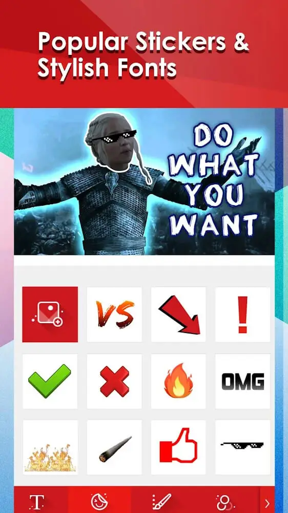 Screenshot of the Thumbnail Maker for Youtube app