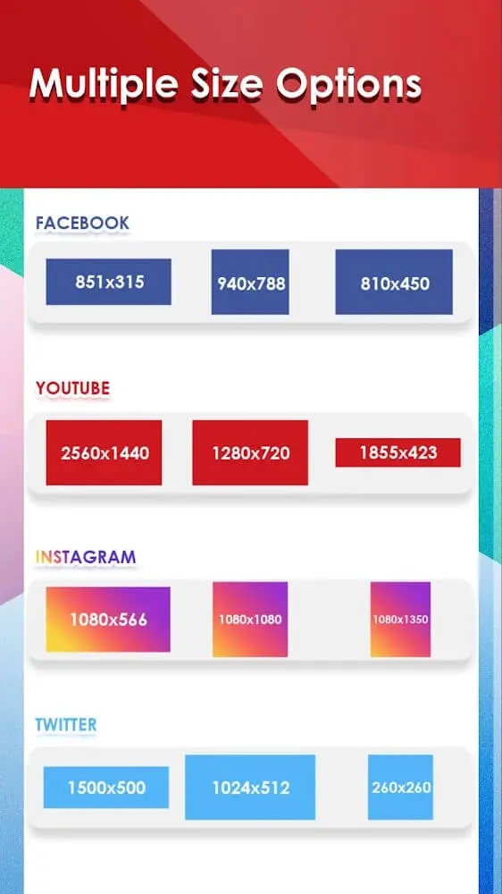 Screenshot of the Thumbnail Maker for Youtube app