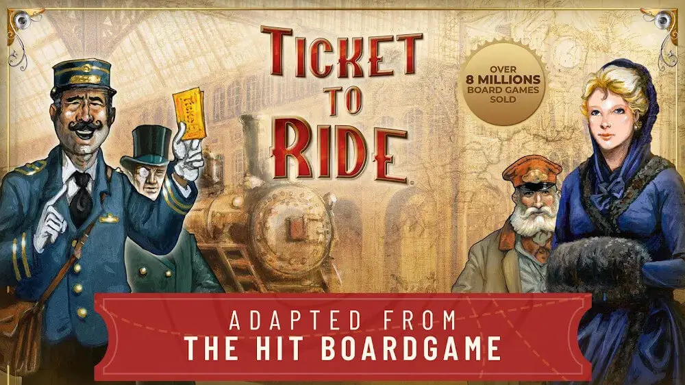 Screenshot of the Ticket to Ride game