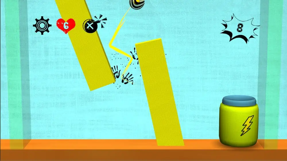 Screenshot of the Tigerball game
