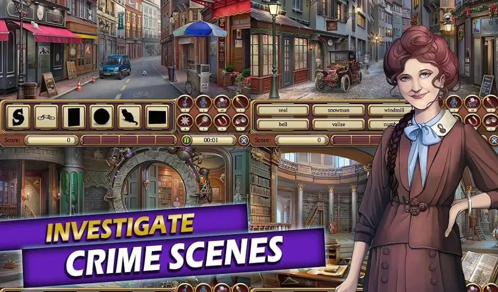 Screenshot of the Time Crimes Case game