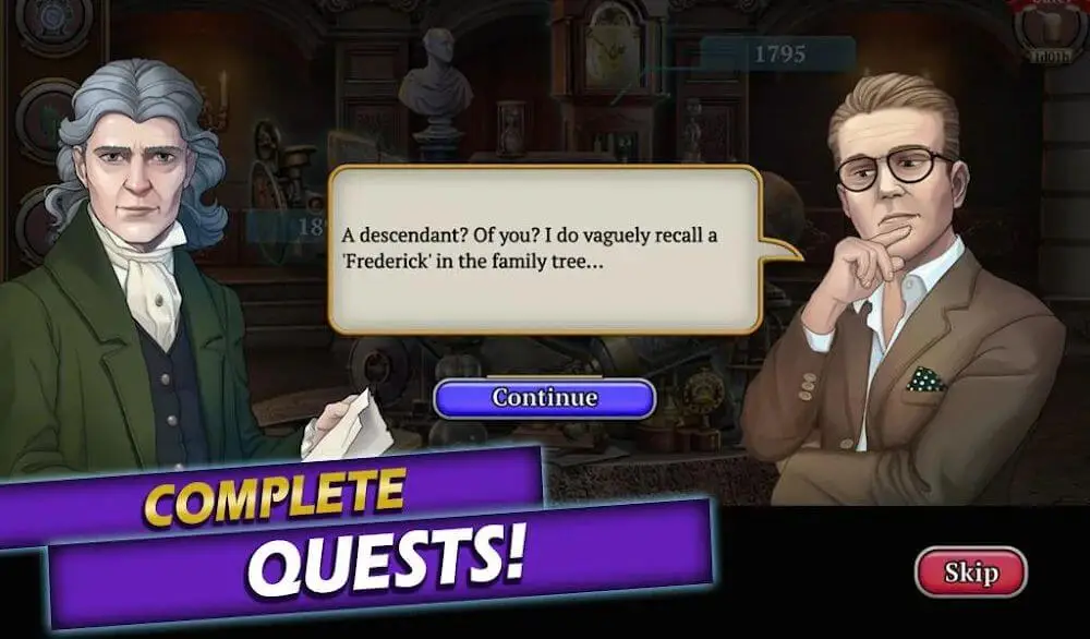 Screenshot of the Time Crimes Case game
