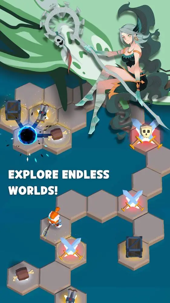 Screenshot of the Tiny Titans - AFK Auto Battles app