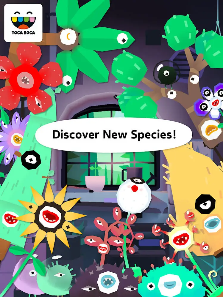 Screenshot of the Toca Lab Plants app