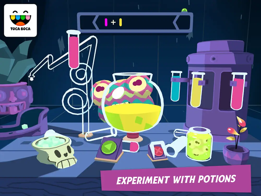 Screenshot of the Toca Mystery House game