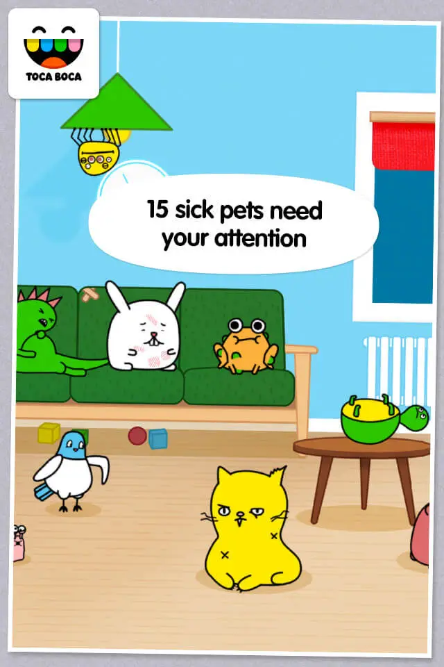 Screenshot of the Toca Pet Doctor app