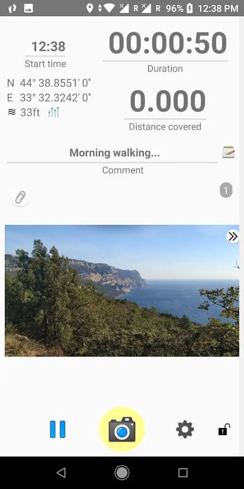 Screenshot of the Travel Tracker Pro app