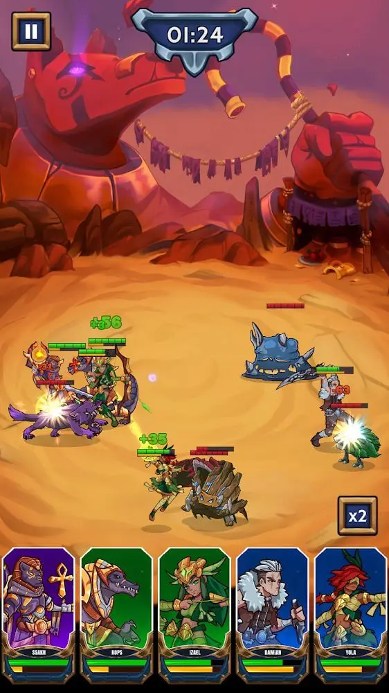 Screenshot of the Tribal Idle app