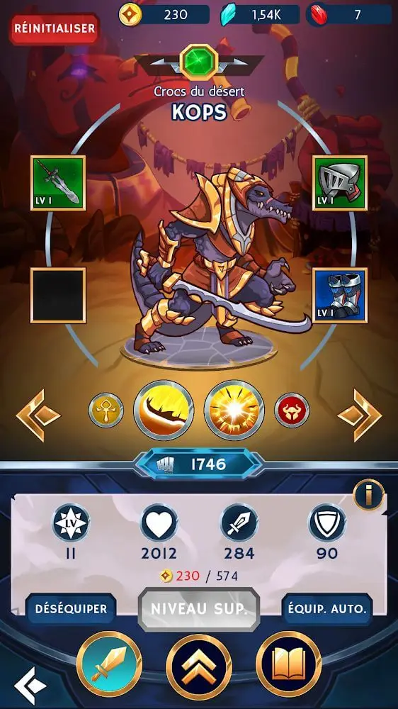 Screenshot of the Tribal Idle app