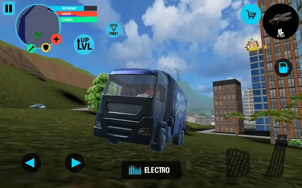 Screenshot of the Truck Driver City Crush game